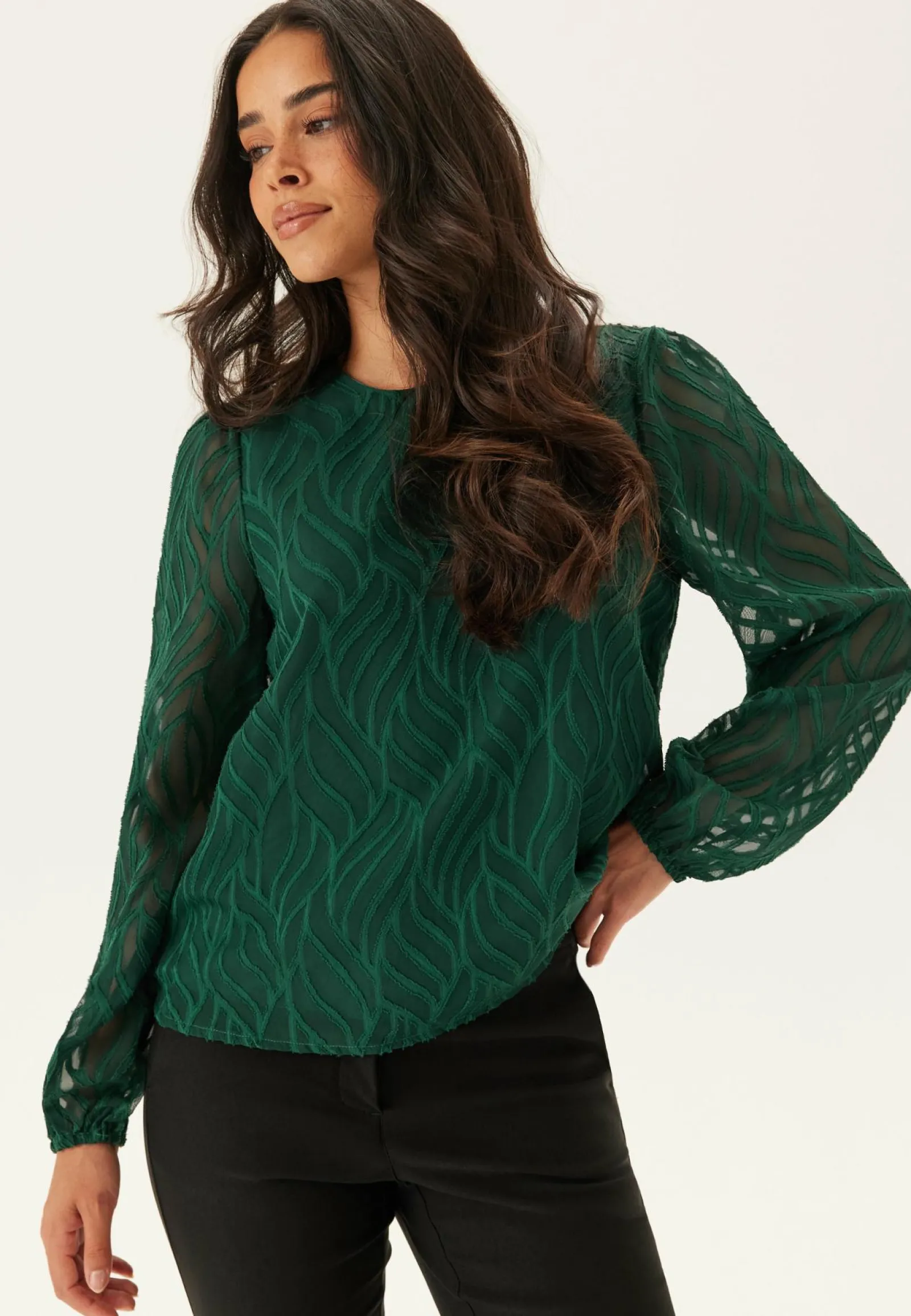 VILA Yksiväriset Puserot Ja Paidat|Tunikat Ja Puserot*Vimika O-neck L/S Top