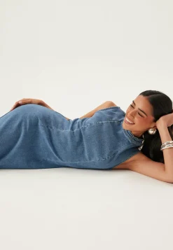 VILA Kesämekot|Midimekot*Vinona S/L Midi Denim Dress