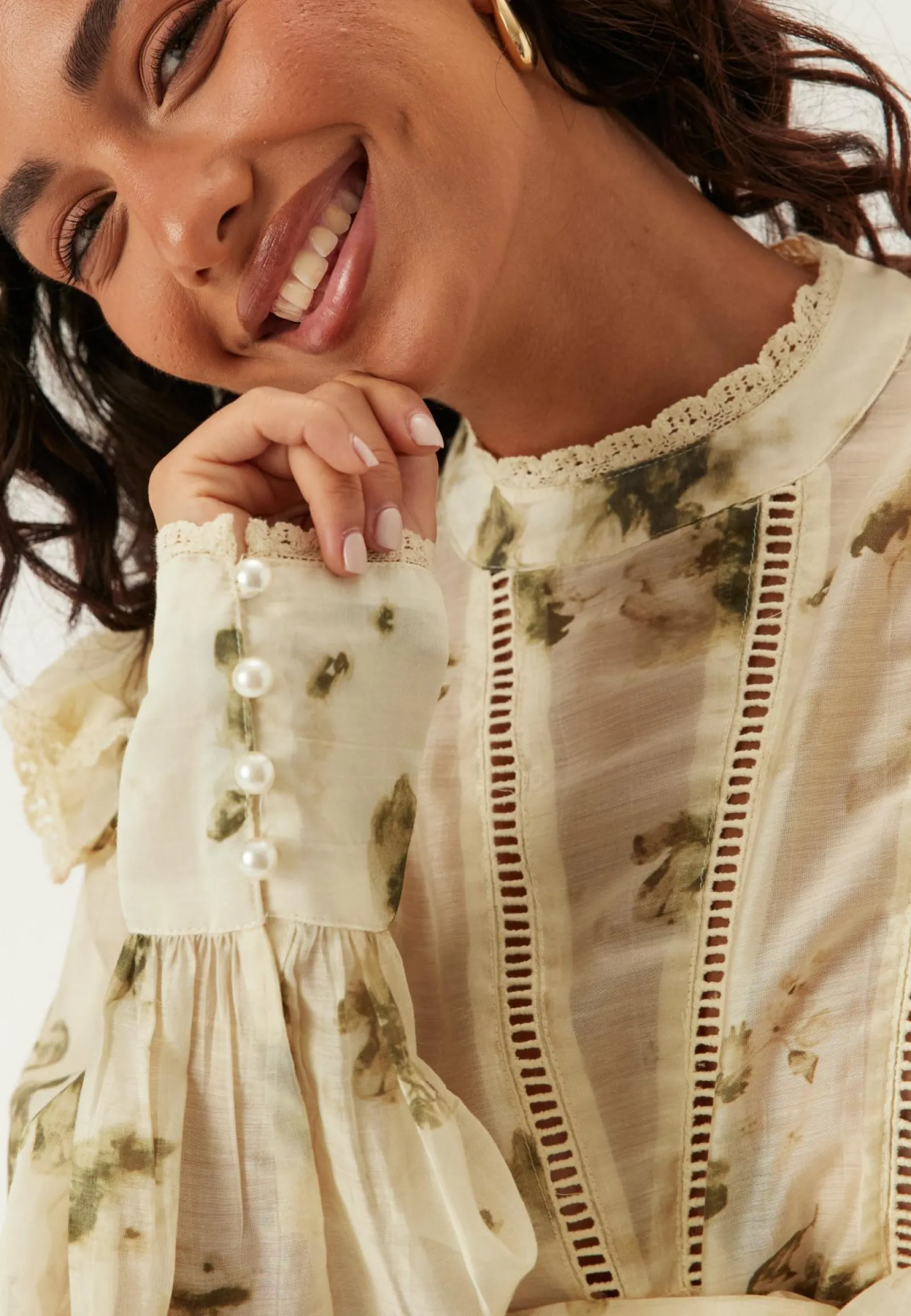 VILA Röyhelöpuserot|Tunikat Ja Puserot*Viremo L/S FRILL TOP FRILL TOP