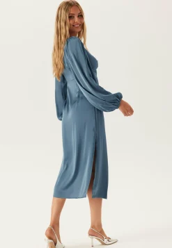 VILA Juhlamekot|Puhvihihalliset Mekot*Vischasta L/S CUT OUT MIDI DRESS