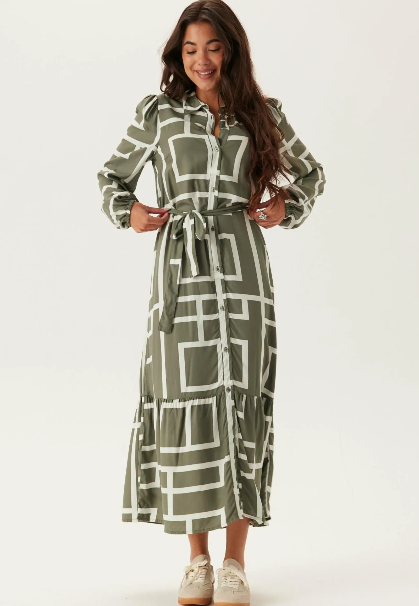 Happy Holly Kukkakuosiset Ja Kuviolliset Mekot|Pitkähihaiset Mekot*Viscose Long Sleeve Dress