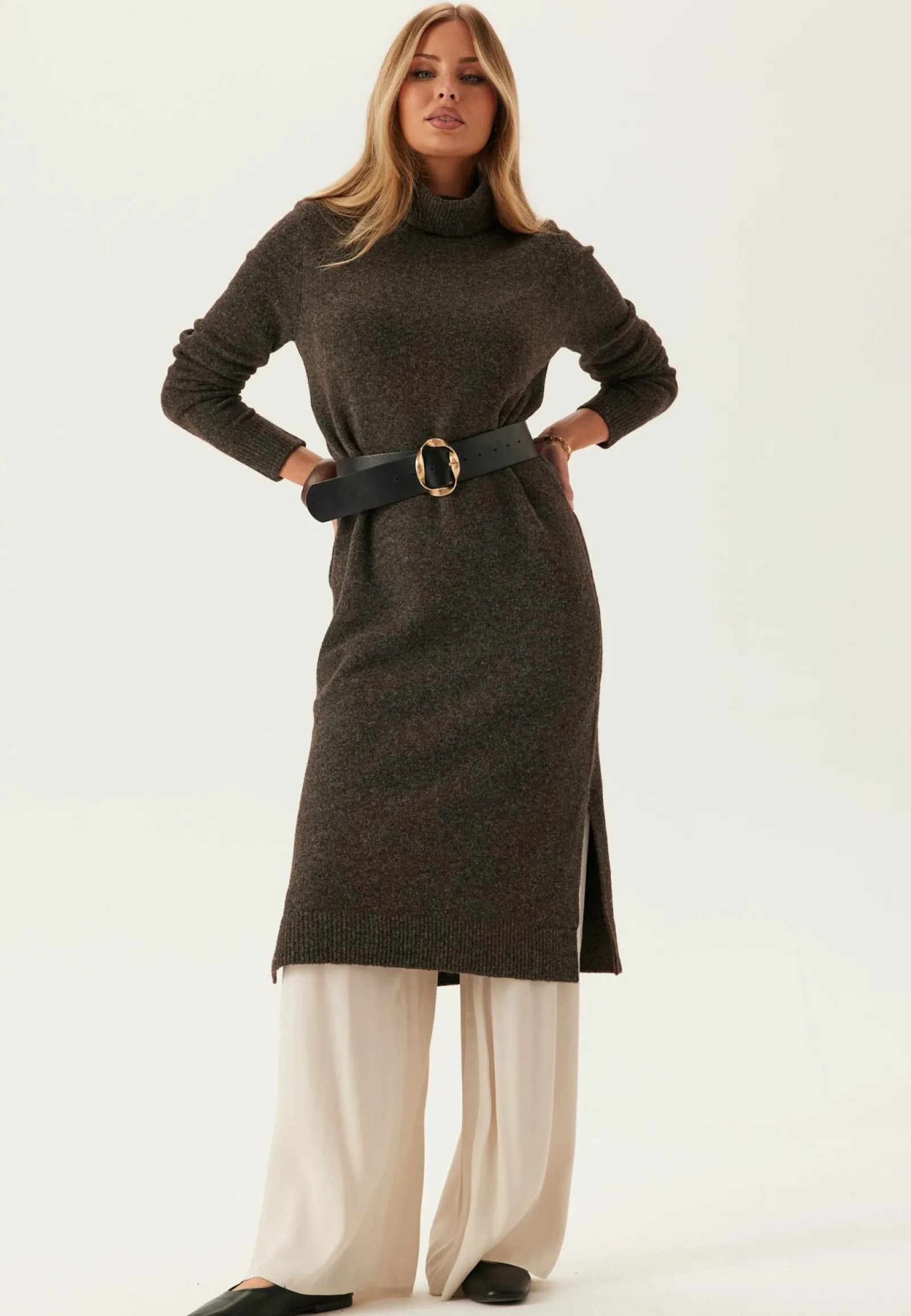 VERO MODA Pitkähihaiset Mekot|Midimekot*Vmboom Ls Rollneck Dress