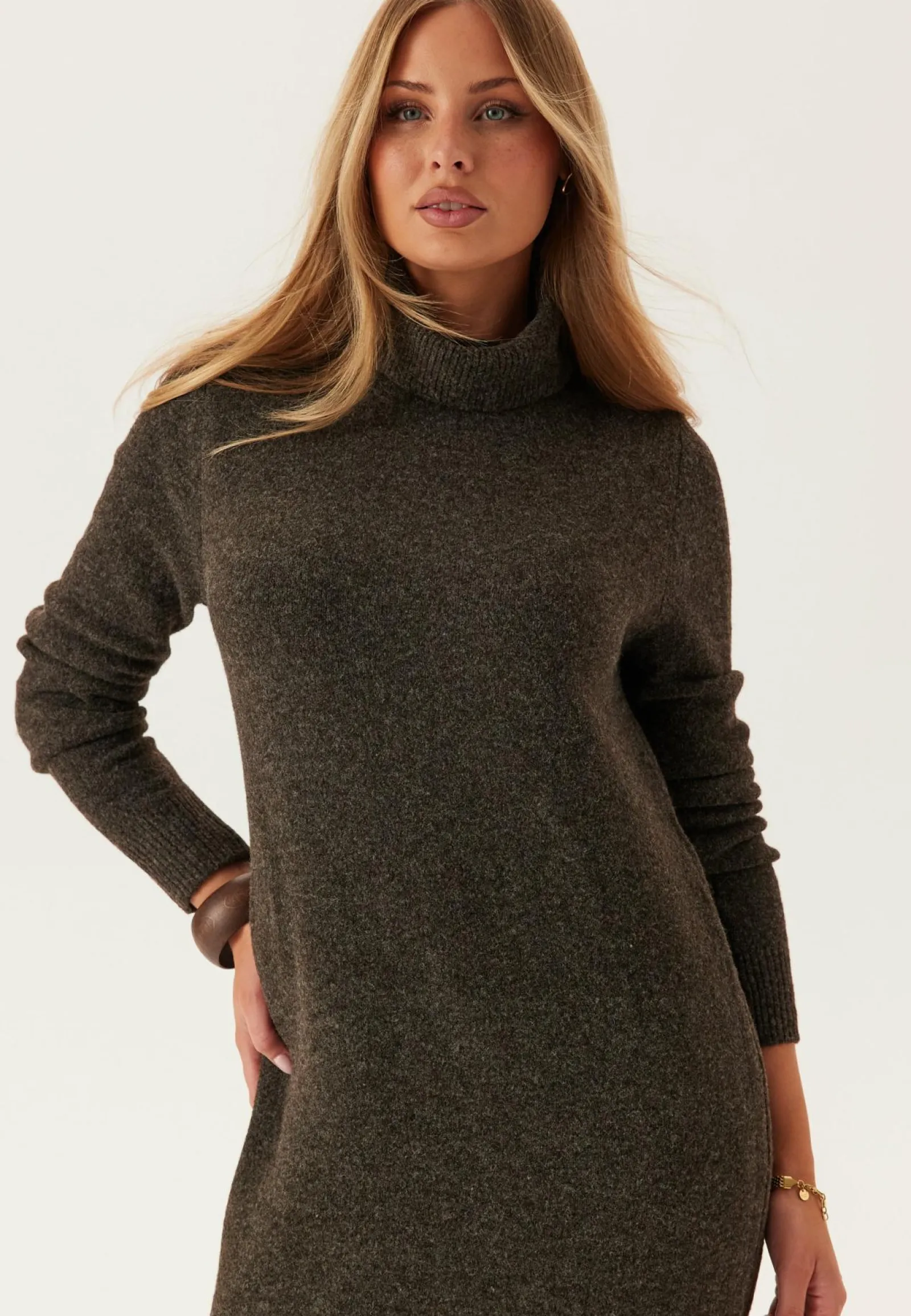 VERO MODA Pitkähihaiset Mekot|Midimekot*Vmboom Ls Rollneck Dress
