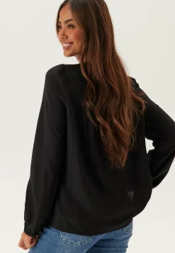 VERO MODA Yksiväriset Puserot Ja Paidat|Rennot Puserot Ja Paidat*Vmdebbie Ls Pleat Top