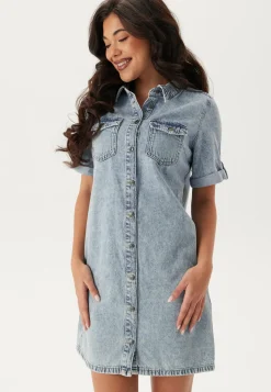 VERO MODA Paitamekot|Arkipäivän Mekot*Vmjennie Ss Short Denim Dress