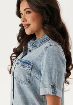 VERO MODA Paitamekot|Arkipäivän Mekot*Vmjennie Ss Short Denim Dress