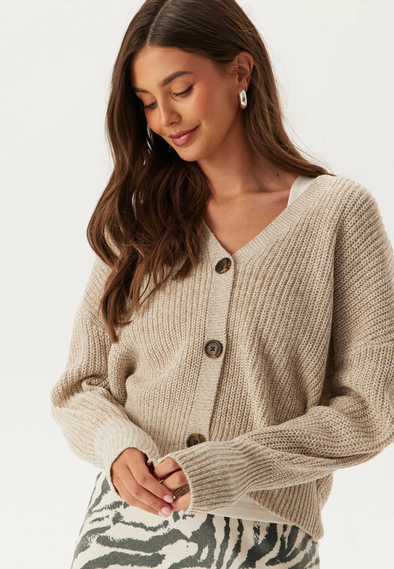 VERO MODA Neuletakit Ja Neuleet|Neuletakit*Vmlea LS V-Neck Cuff Cardigan