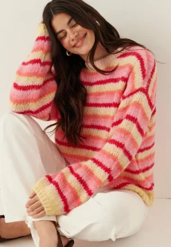 VERO MODA Neulepuserot|Neulotut Neulepuserot*Vmmaybe Stripe Ls O-neck Pullover