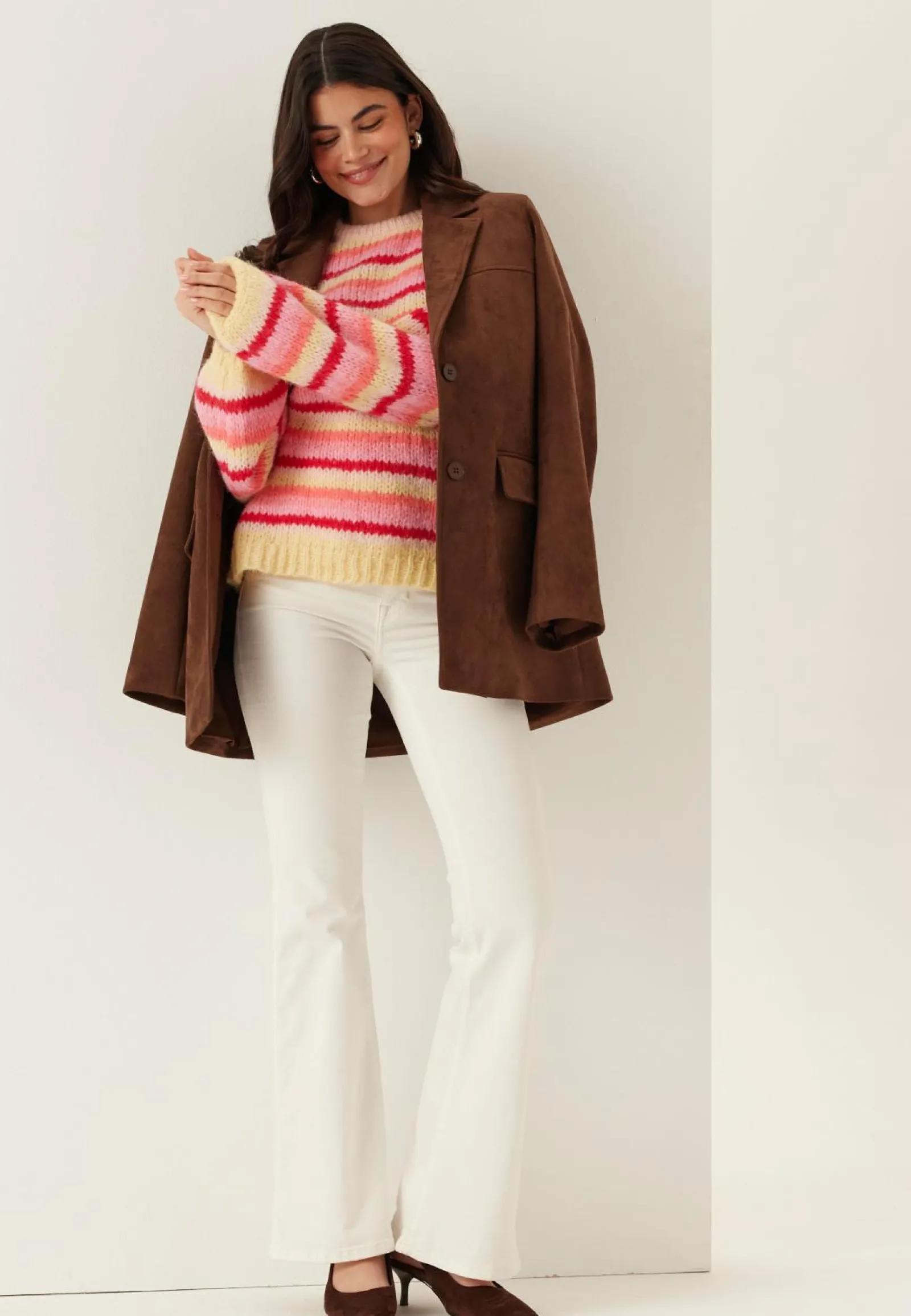 VERO MODA Neulepuserot|Neulotut Neulepuserot*Vmmaybe Stripe Ls O-neck Pullover