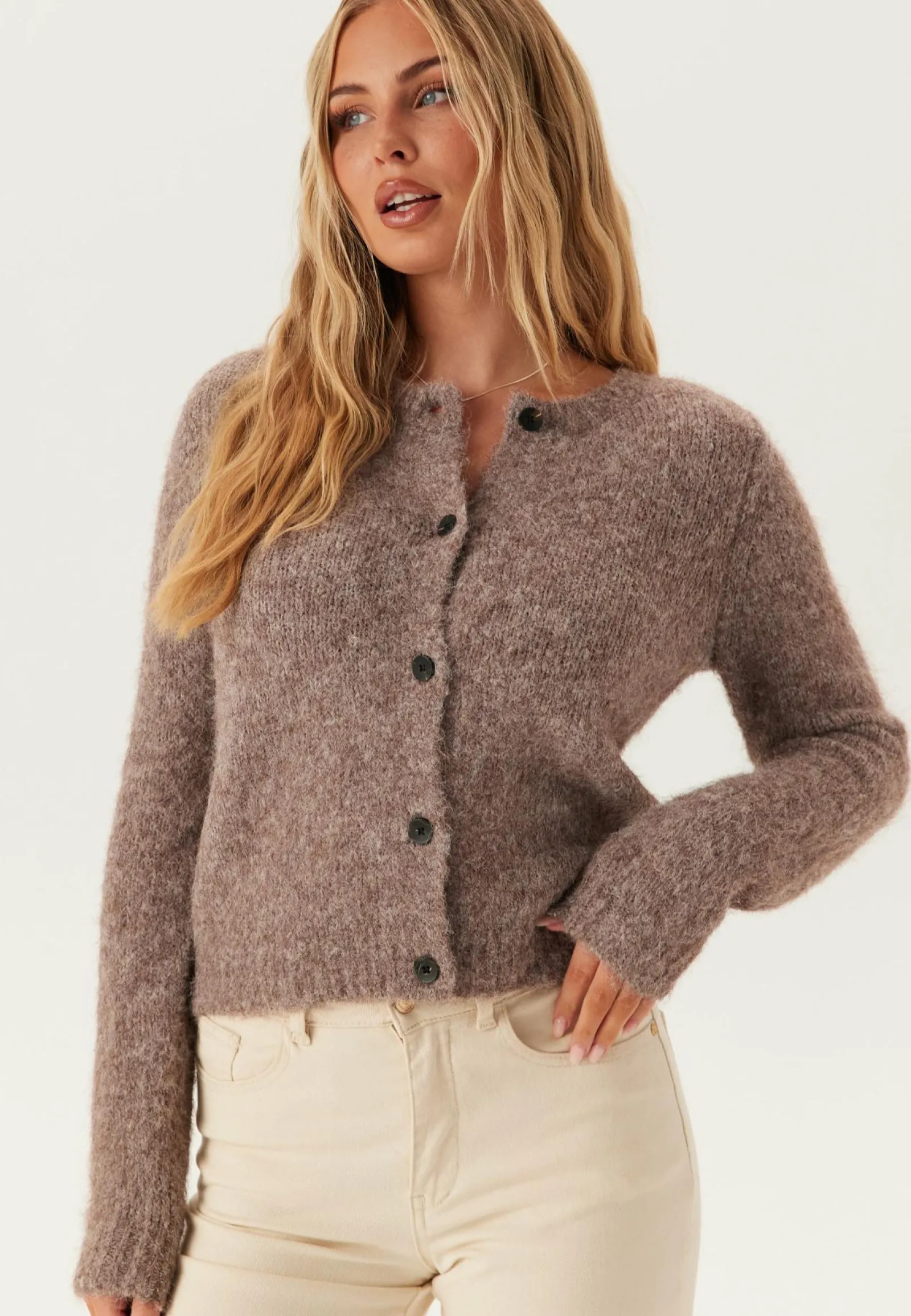 VERO MODA Neuletakit Ja Neuleet|Neuletakit*Vmnovah Ls O-neck Button Cardi