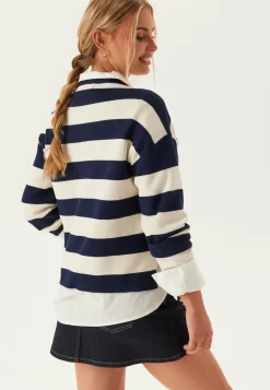 VERO MODA Raidalliset Neuleet|Neulepuserot*Vmsilje Ls O-neck Boxy Pullove