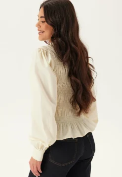 BUBBLEROOM Yksiväriset Puserot Ja Paidat|Tunikat Ja Puserot*V-neck Cotton Smock Blouse