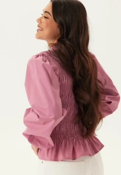 BUBBLEROOM Yksiväriset Puserot Ja Paidat|Tunikat Ja Puserot*V-neck Cotton Smock Blouse