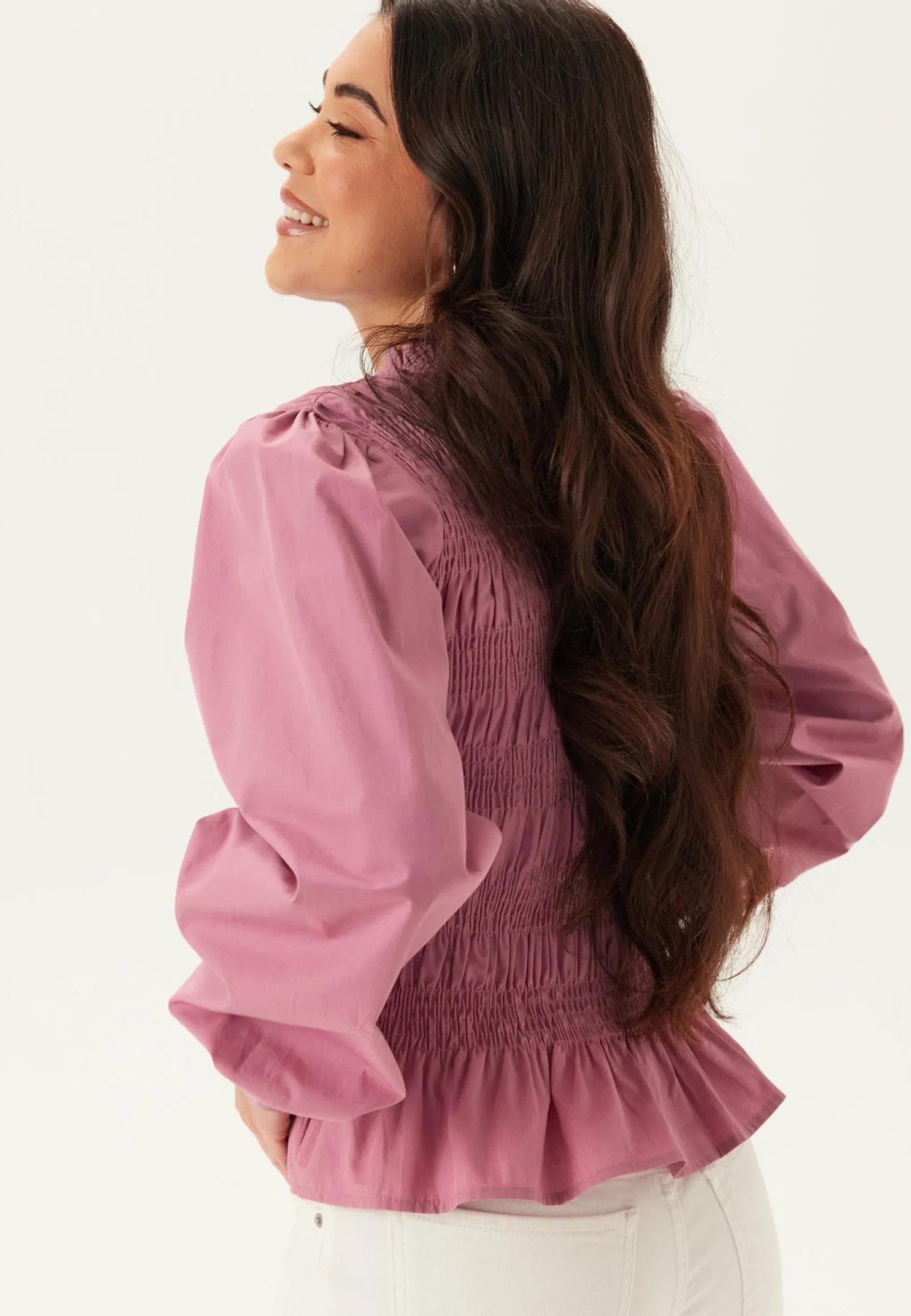 BUBBLEROOM Yksiväriset Puserot Ja Paidat|Tunikat Ja Puserot*V-neck Cotton Smock Blouse