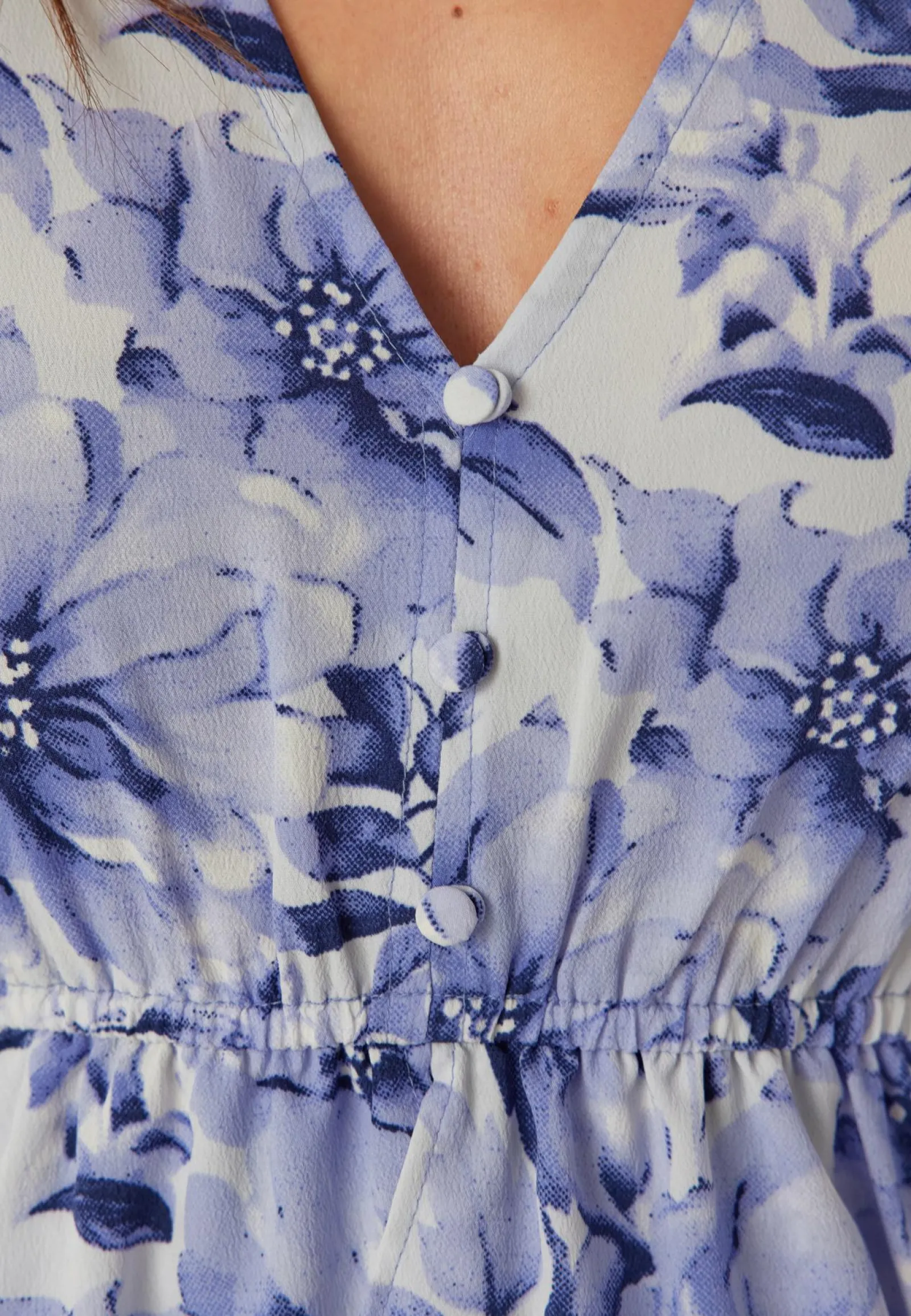 BUBBLEROOM Röyhelömekot|Kukkakuosiset Ja Kuviolliset Mekot*V-neck Flounce Maxi Dress