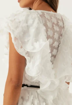 Bubbleroom Occasion Valmistujaismekot|Ylioppilasjuhlapuvut*V-neck Frill Floral Dress