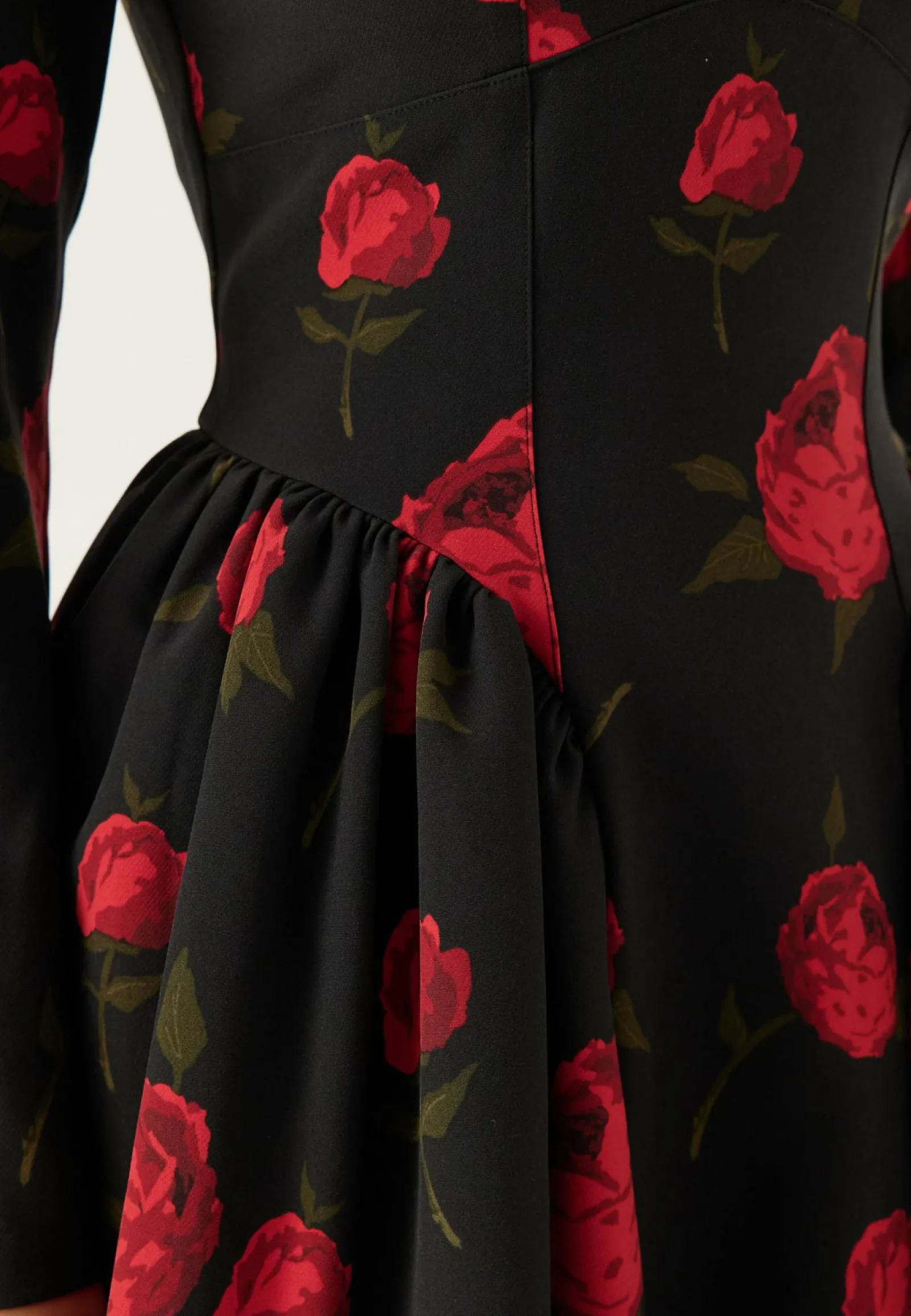 Bubbleroom Occasion Kukkakuosiset Ja Kuviolliset Mekot|Pitkähihaiset Mekot*Volume Skirt Long Sleeve Mini Dress