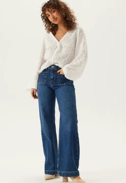 BUBBLEROOM Yksiväriset Puserot Ja Paidat|Tunikat Ja Puserot*Volume Sleeve Button Blouse