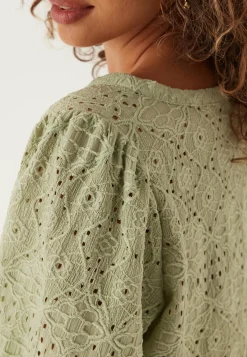 BUBBLEROOM Yksiväriset Puserot Ja Paidat|Tunikat Ja Puserot*Volume Sleeve Button Blouse