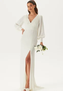 Bubbleroom Occasion Häämekot*Waterfall Back Satin Wedding Gown