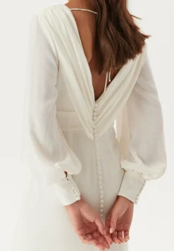 Bubbleroom Occasion Häämekot*Waterfall Back Satin Wedding Gown