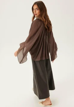 BUBBLEROOM Rusetilliset Puserot|Yksiväriset Puserot Ja Paidat*Wide Sleeve Bow Blouse