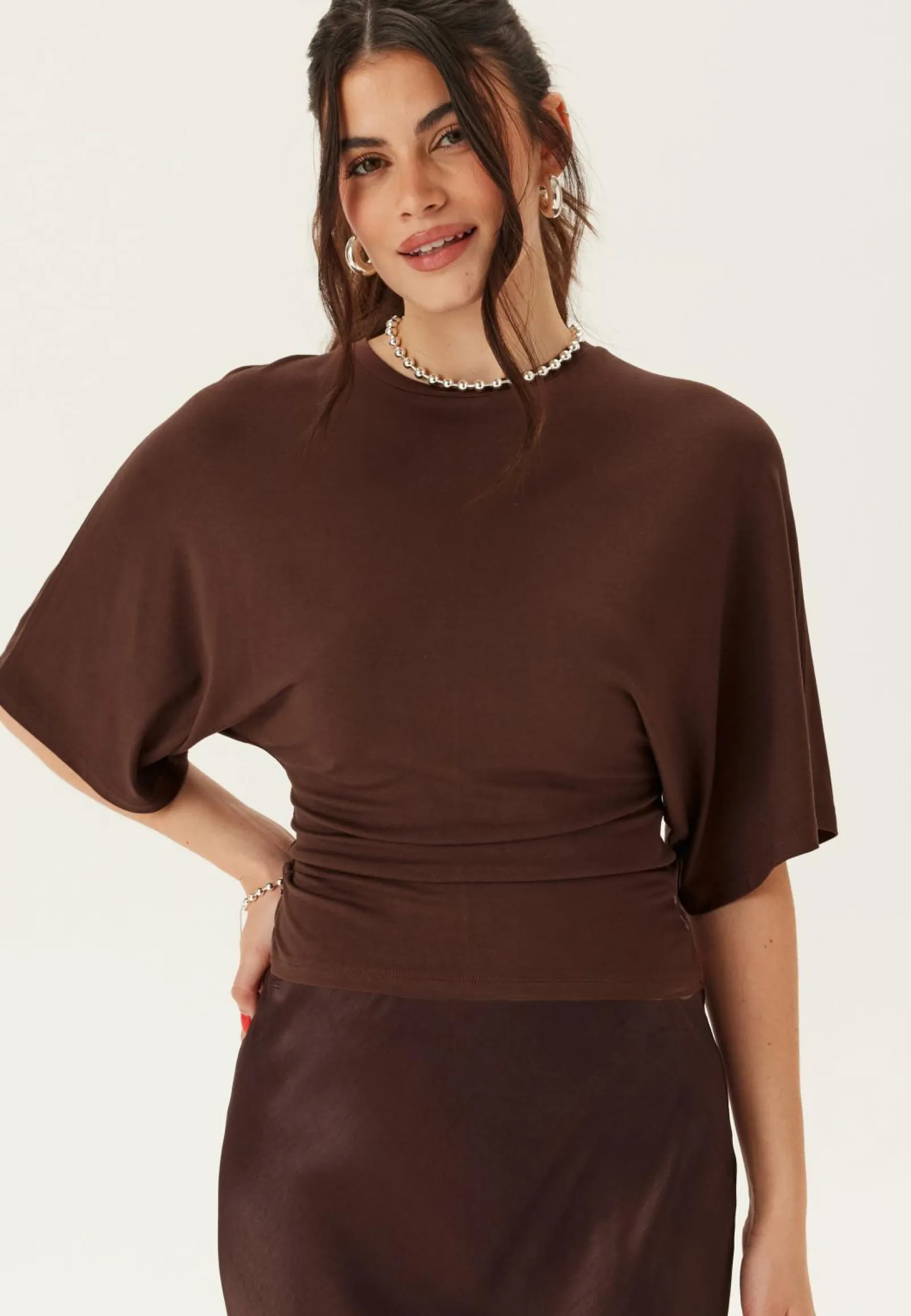 BUBBLEROOM T-Paidat|Rennot Topit*Wide Sleeve Fitted Tee