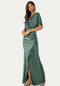 Bubbleroom Occasion Morsiusneitomekot|Juhlamekot*Wrap Satin Gown