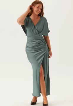 Bubbleroom Occasion Morsiusneitomekot|Juhlamekot*Wrap Satin Gown