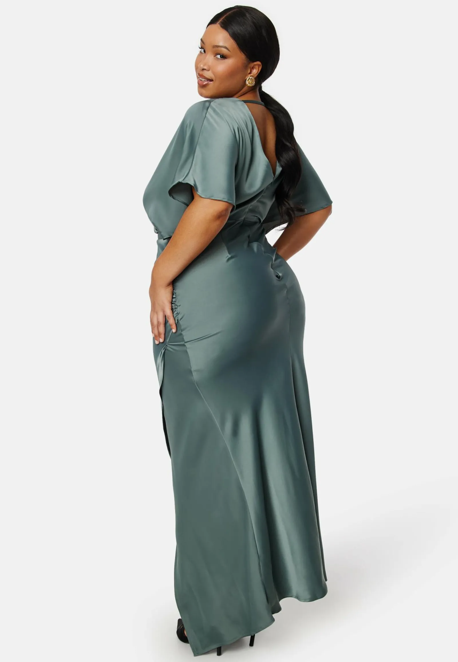 Bubbleroom Occasion Morsiusneitomekot|Juhlamekot*Wrap Satin Gown