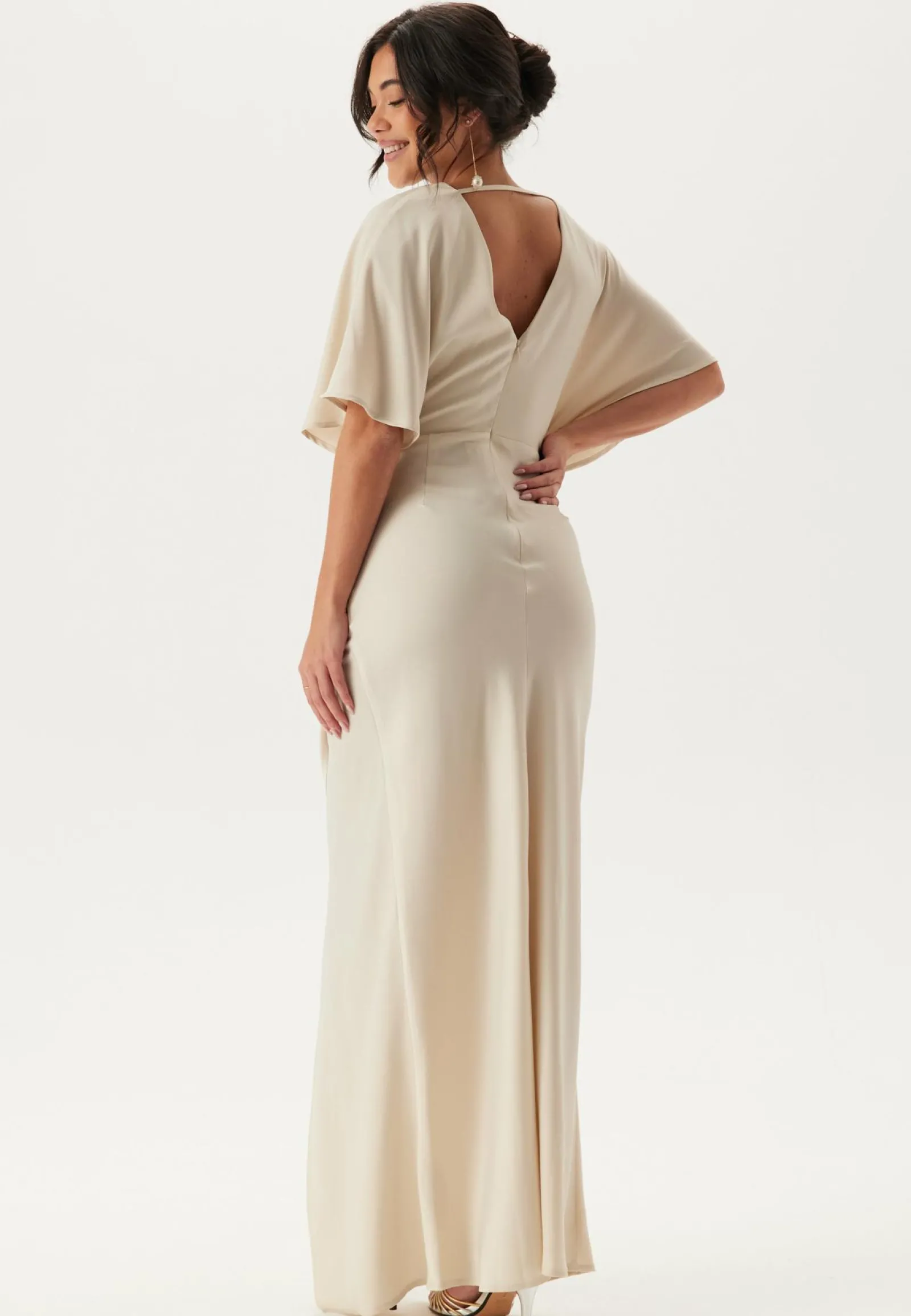 Bubbleroom Occasion Morsiusneitomekot|Juhlamekot*Wrap Satin Gown