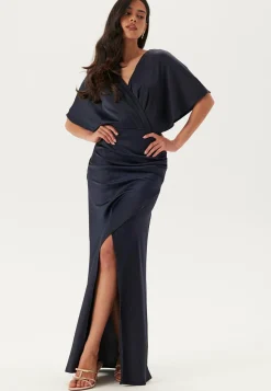 Bubbleroom Occasion Morsiusneitomekot|Juhlamekot*Wrap Satin Gown