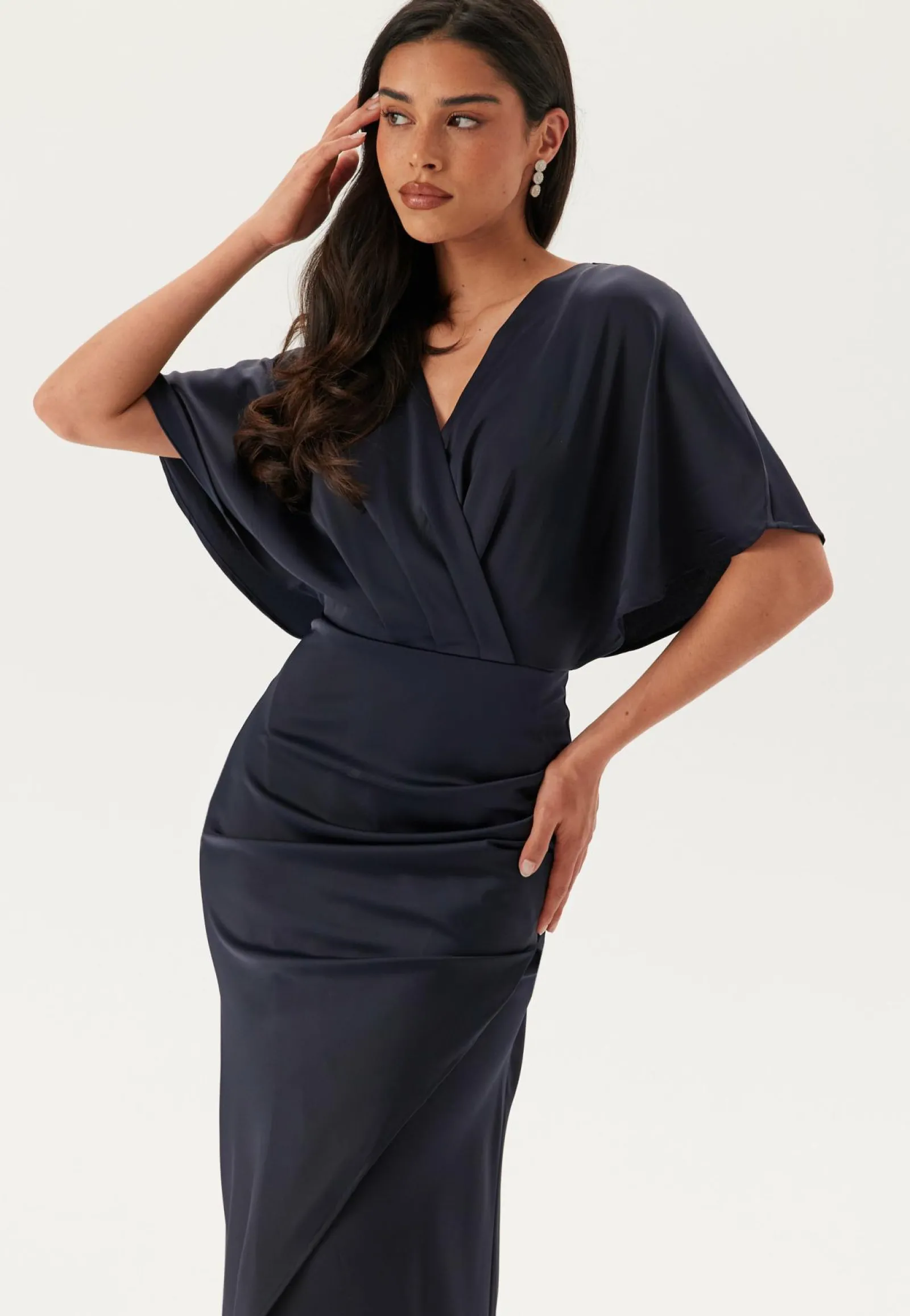 Bubbleroom Occasion Morsiusneitomekot|Juhlamekot*Wrap Satin Gown