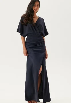 Bubbleroom Occasion Morsiusneitomekot|Juhlamekot*Wrap Satin Gown