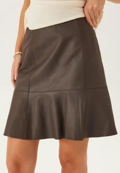 YAS Nahkahameet|Lyhyet Hameet*colly Mw Naplon Leather Skirt