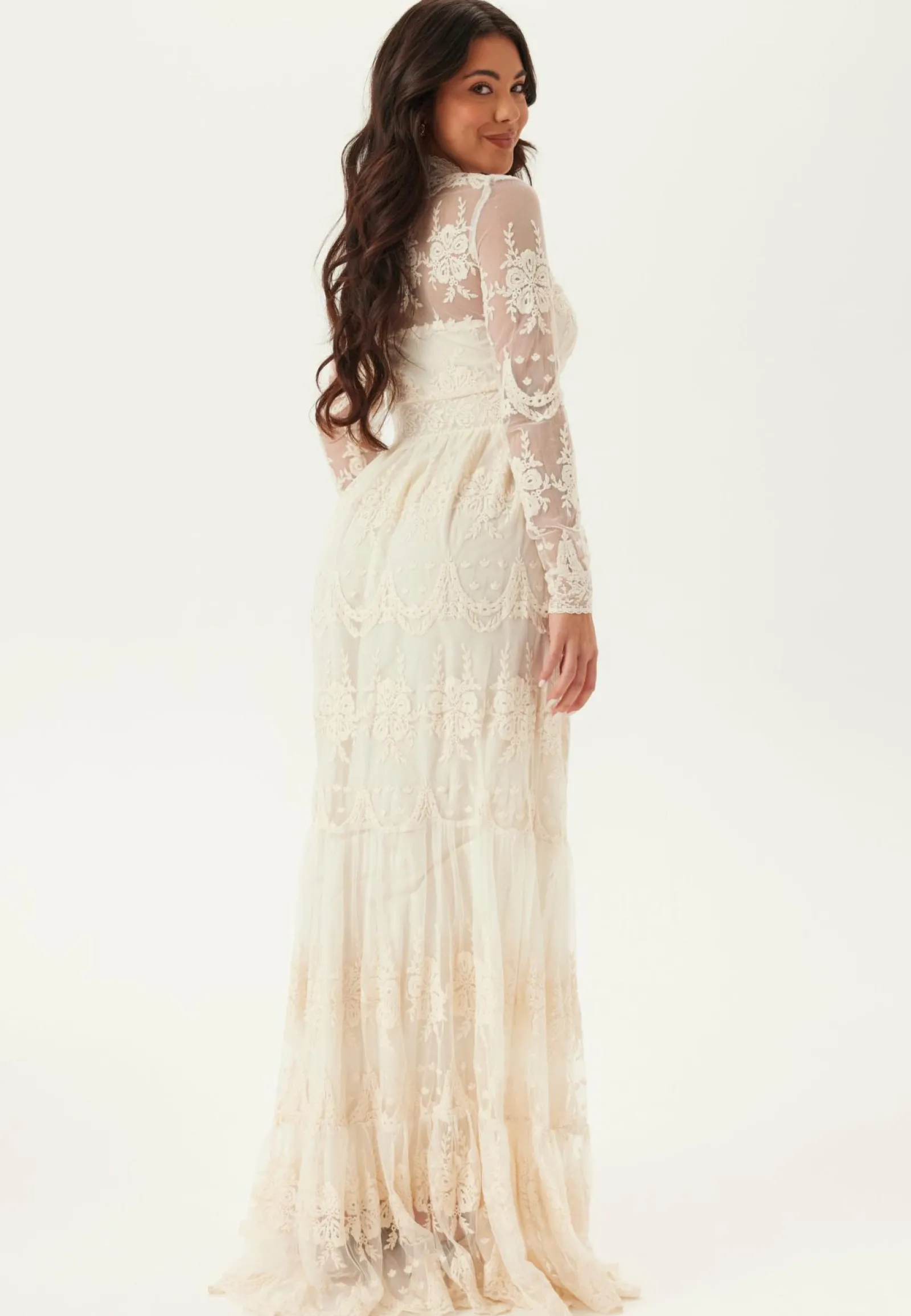 YAS Pitkähihaiset Mekot|Pitsimekot*eloise Ls Maxi Dress