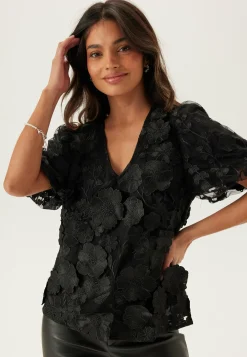 YAS Juhlatopit*flowering Ss V-neck Top