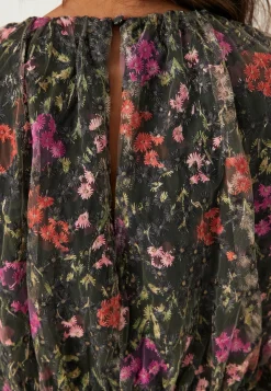 YAS Kukkakuosiset Topit|Pitkähihaiset Topit*leanna Ls Top S.