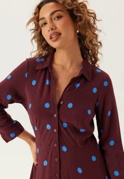 YAS Kukkakuosiset Ja Kuviolliset Mekot|Paitamekot*savanna Long Shirt Dress