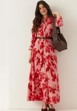 YAS Kukkakuosiset Ja Kuviolliset Mekot|Paitamekot*savanna Long Shirt Dress